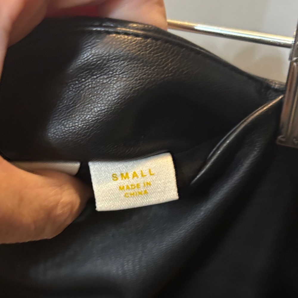 Anthropologie Black Mini Skirt with Front Pockets - Picture 7 of 10